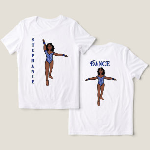 Majorette/Dancer T-Shirt Blue Animal Tri-Blend Shirt
