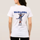Majorette/Dancer Western Silver Blue #1 Tri-Blend Shirt (Rückseite)