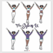 Majorette Quick Change Stickers ( Aqua Grape 2) Aufkleber (Blatt)