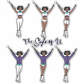 Majorette Quick Change Stickers ( Aqua Grape 2) Aufkleber (Vorderseite)