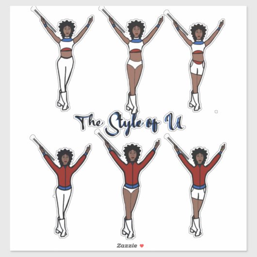 Majorette Quick Change Stickers Cherry/Blueberry 2 Aufkleber (Blatt)