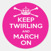 Majorette Runder Aufkleber (Vorderseite)