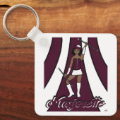 Majorette Schlüsselanhänger/Burgund Schlüsselanhänger (Vorderseite)