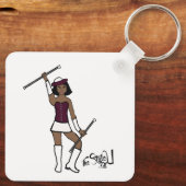 Majorette Schlüsselanhänger/Burgund Schlüsselanhänger (Rückseite)