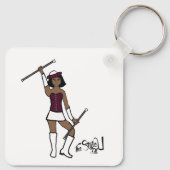 Majorette Schlüsselanhänger/Burgund Schlüsselanhänger (Rückseite)