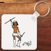 Majorette Schlüsselanhänger/Orange Schlüsselanhänger (Rückseite)