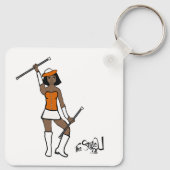 Majorette Schlüsselanhänger/Orange Schlüsselanhänger (Rückseite)
