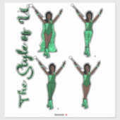 Majorette Sparkle Stickers (Apple) Aufkleber (Blatt)