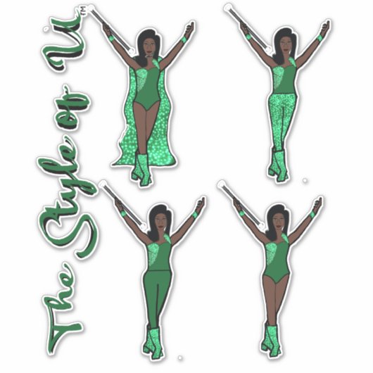 Majorette Sparkle Stickers (Apple) Aufkleber (Vorderseite)