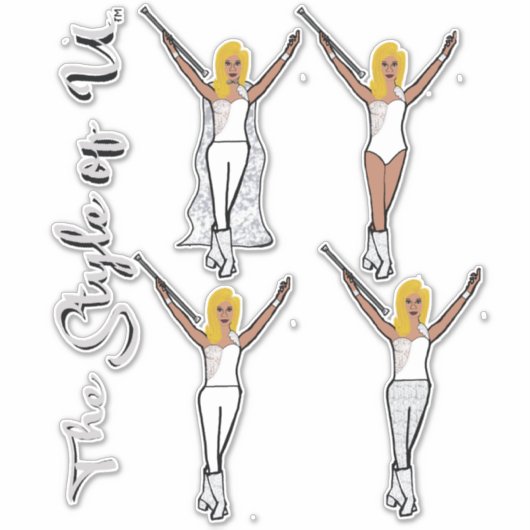 Majorette Sparkle Stickers (Iced 3) Aufkleber (Vorderseite)