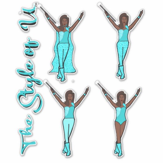 Majorette Sparkle Stickers (Jewel 2) Aufkleber (Vorderseite)