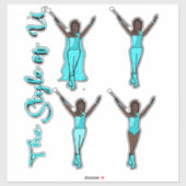 Majorette Sparkle Stickers (Jewel) Aufkleber (Blatt)