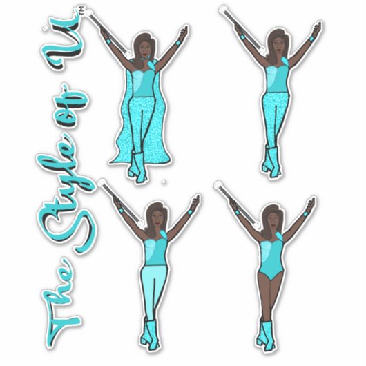 Majorette Sparkle Stickers (Jewel) Aufkleber (Vorderseite)