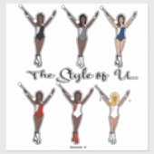 Majorette Sparkle Stickers (Sorte) Aufkleber (Blatt)