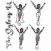 Majorette Sparkle Stickers ( Stone) Aufkleber (Vorderseite)