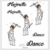 Majorette Stickers (White Diamond 2) Aufkleber (Blatt)