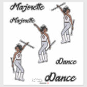 Majorette Stickers (White Diamond) Aufkleber (Blatt)