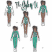 Majorette / Tänzer Quick Change Stickers (Meer) Aufkleber (Vorderseite)