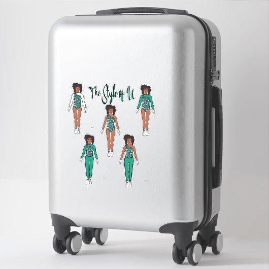 Majorette / Tänzer Quick Change Stickers ( Sea 2) Aufkleber (Koffer)