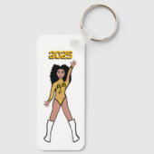 Majorette/Tänzer Schlüsselanhänger Gelbes Hornet B (Rückseite)