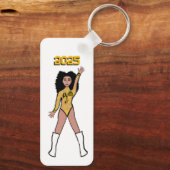 Majorette/Tänzer Schlüsselanhänger Gelbes Hornet B (Rückseite)