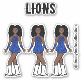 Majorette / Tänzer Stickers Sapphire Lion A Aufkleber
