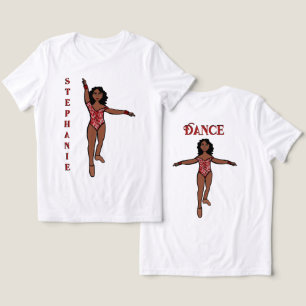 Majorette/Tänzerin-T-Shirt Rot Tiermuster Tri-Blend Shirt