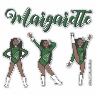 Majorette Tri- Pose / Green Diamond # 1 Aufkleber