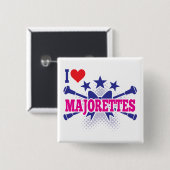 Majorettes, I Liebe Majorettes Button (Vorne & Hinten)