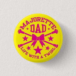 Majorettes, Majorette Vater Abzeichen Button