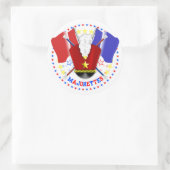 Majorette's Marching, Red Whit and Blue, Stickers (Tasche)
