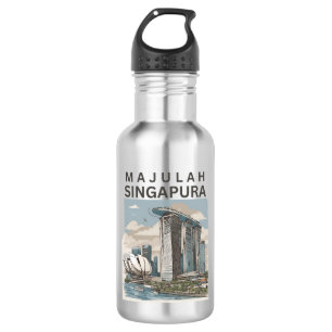 Majulah Singapura Edelstahlflasche