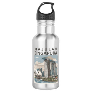 Majulah Singapura Edelstahlflasche