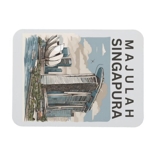Majulah Singapura Magnet (Horizontal)