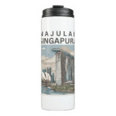 Majulah Singapura Thermosbecher (Vorderseite)
