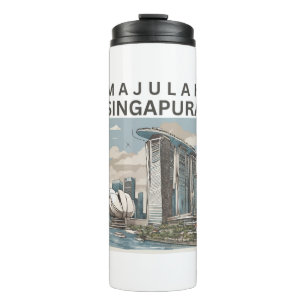 Majulah Singapura Thermosbecher