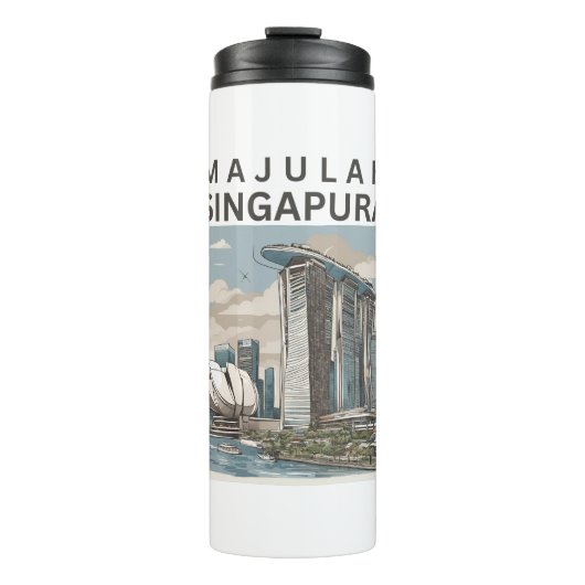 Majulah Singapura Thermosbecher (Vorderseite)