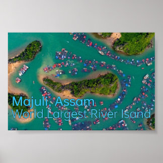 Majuli: Die größte Insel des Flusses Assam - Poster