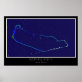 Majuro Atoll Marshall Islands Satellite Poster Kar (Vorne)