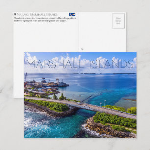 Majuro-Brücke, Majuro, Marshallinseln Reise Postkarte