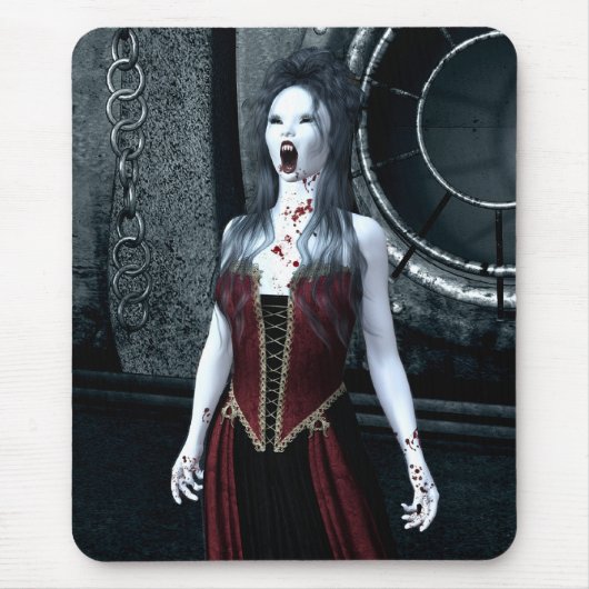 Makaberer Durst-Vampir Mousepad (Vorne)