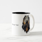 Makabre gotische Kathedrale Kaffeetasse (VorderseiteRechts)
