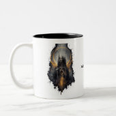 Makabre gotische Kathedrale Kaffeetasse (Links)