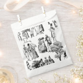 makabre halloween skelettoile geschenktütchen (Ausgeschnitten)