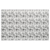 makabre halloween skelettoile stoff (Fat Quarter (45,7 x 55,9 cm))