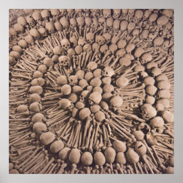 Makabre Kunst Katakomben in Lima Poster