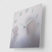 Makabre Quadratische Wanduhr (Winkel)