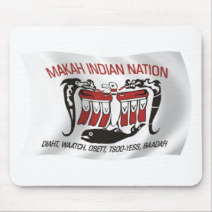Makah-Stammes-Flagge-Mauspad Mousepad