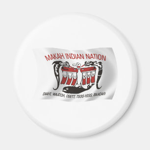 Makah-Stammes-Flaggenmagnet Magnet