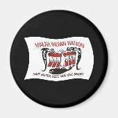 Makah Tribe Flag Magnet (Vorne)